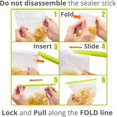 thumbnail image 4 of 17 pcs Thick Bag Sealer Rod Stick Grip Stick Style Rod Clip 4 Lengths Eco Friendly Airtight Watertight Leakproof Reusable, 4 of 4