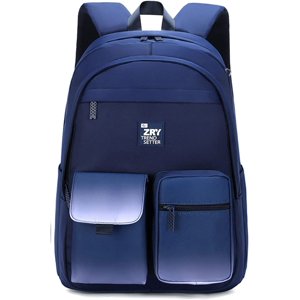 Adolescents Girls Backpack Junior High School Daypack Sac pour ordinateur portable pour voyage scolaire en plein air(Blue,25 Liters)