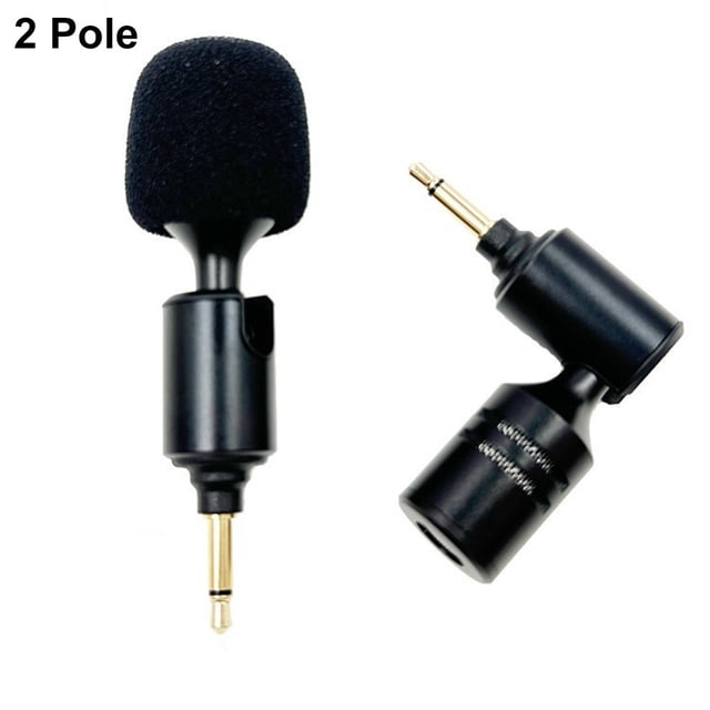 MYG Foldable Mini Microphone Straight 3.5mm2/3/4Pole Microphone Connector Microphone