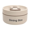 thumbnail image 2 of Roiihwy Stainless Bento Box Adult, Lunch Box Containers with Insulation, Portable Insulated Snack Box Lunch Box for Women Men (Beige), 2 of 6