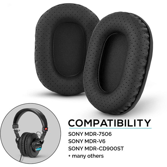Brainwavz Perforated Earpads - Compatible with Sony MDR 7506 - V6 - CD900ST with Memory Foam
