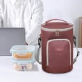 thumbnail image 4 of Sac à Lunch Bento Rond Portable, Sac à Lunch pour Étudiant, Sac Isolé, Sac à Glace pour Pique-Nique, Seau Isolé, Sac de Rangement Sac à Lunch Isolé, 4 of 5