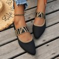 thumbnail image 3 of B91xZ Mocassins Tricotés pour Femmes Bout Rond Talon Haut Bloc, Noir 7, 3 of 5