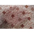 thumbnail image 4 of oneOone Tissu en Coton Soie Rouge Foncé Texture Géométrique Matériel de Robe Tissu Imprimé Tissu au Mètre 42 Pouces de Large, 4 of 4