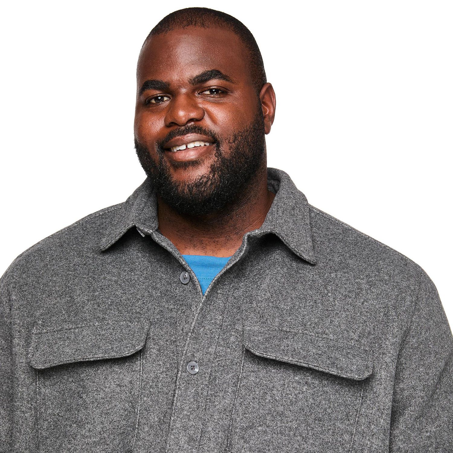 George Big Men's Brushed Overshirt