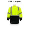 thumbnail image 1 of Radyan T-Shirt de Sécurité à Manches Longues Réfléchissant en Maille Bicolore - Lot de 12, 100 % Polyester, Taille : Adulte, 1 of 5
