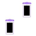 thumbnail image 2 of Maoww Universal Waterproof Case Mobile Phone Cover Water Proof Pouch Bag For 12 11 Pro Max 8 Plus new Purple 2Set, 2 of 6