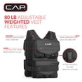 thumbnail image 2 of CAP Barbell Adjustable Weighted Vest, 80lb, 2 of 7