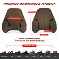 thumbnail image 2 of Krator Pare-brise Teinté Fumée 15" Compatible avec Suzuki 1500 Intrus (1998-2004) pour Guidon 7/8" Ou 1", 2 of 7