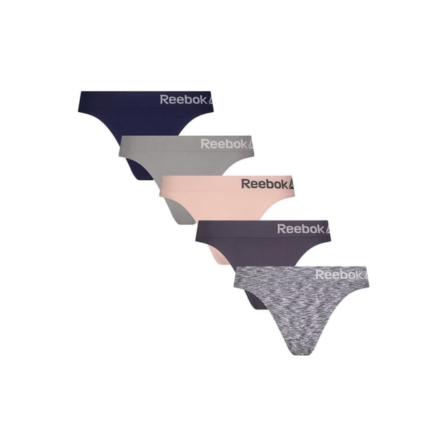 Reebok Ladies' 5 Pack Seamless Thongs