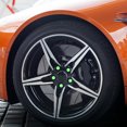 thumbnail image 3 of Unique Bargains 20pcs 17mm Universal Green Silicone Car Wheel Nut Lug Hub Screw Rim Bolt Covers Dust Protection Caps, 3 of 5