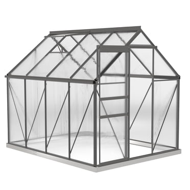 Outsunny 6' x 8' x 6.5' Polycarbonate Greenhouse Walk-in Green House