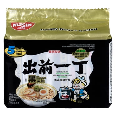 Nissin Instant Noodles Black Garlic Oil Artificial Pork Flavour