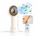 thumbnail image 1 of Kidsjoy Handheld Rechargeable Fan, 3000mAh 5-Speed Portable Personal Fan with LED Display, for Travel Beach Concerts, 1 of 8
