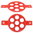 thumbnail image 1 of 2Pcs Silicone Non-Stick Egg Pancake Making Round Mold Reusable DIY Kitchen Baking Cooking Tool Flip Pan Pancake Bite Mould, 1 of 8