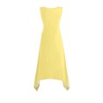 thumbnail image 4 of Liquidation d'Été 2025! Robe Grande Taille pour Femmes, Liquidation d'Été pour Femmes, Robes Sans Manches à Col Rond avec Cordon de Serrage, Robe Décontractée à Volants en Ligne A Mini, 4 of 5