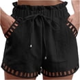 thumbnail image 1 of StSilkitty Athletic Shorts for Womens Summer Lightweight High Waist Shorts Solid Color Elastic Shorts with Pockets, 1 of 4