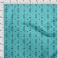 thumbnail image 3 of oneOone Polyester Lycra Fabric Arrow & Paisley Ikat Printed Craft Fabric BTY 56 Inch Wide, 3 of 4