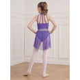 thumbnail image 2 of Lejafay Robe de Danse Moderne Ballet Lyrique pour Filles, Robe de Patinage sur Glace, Justaucorps de Performance, Jupe Tutu Violette 10, 2 of 7