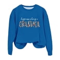 thumbnail image 1 of GZWYHT Grande Vente! Chandails à Capuchon pour Femmes, Chandails à Capuchon Graphiques, Chandail de Grand-Maman pour Femmes Automne Chandails à Col Rond Sans Capuchon le Bonheur, C'est d'Être une Grand-Maman, Tenues d'Automne, Vêtements d'Automne Bleu P, 1 of 3