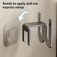 thumbnail image 4 of TopLLC Closet Organizers and Storage, Bathroom Slipper Rack Bathroom Hanging Slide Rack Slipper Hanging Rack Slipper Shoe Rack Wall Mounted Shoe Rack Shoe Perforated Shoe slipper rack, 4 of 6