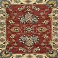 thumbnail image 1 of Ahgly Company Tapis d'Intérieur Carrés Abstraits Cuivre Vert Abstraits pour Aire, 4 Pieds Carré, 1 of 6