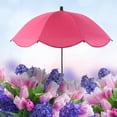thumbnail image 5 of Large Garden Parasol for Potted Plants | Outdoor Sun & Rain Protection Umbrella with Stake | 47" Shade Canopy | Durable Metal Frame & Rubberized Cloth Cover, 5 of 5