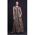 thumbnail image 2 of Bimba Floral Printed Front Slit Sleeveless Summer Spring Long Women BeachDress-Small, 2 of 5