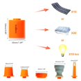 thumbnail image 4 of Portable Air Pump USB Rechargeable Mini Air Inflator Waterproof Pump for Air Bed Mattress Swimming Rings Air Compressor Vacuum Pump, 4 of 8