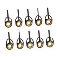 thumbnail image 2 of 10 Pcs Guides de Tige Robustes Anneaux d'Embout Oeillets Réparation de Poteau Céramique 1,1 mm, 2 of 8