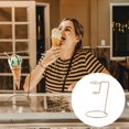 thumbnail image 1 of Oleegame 1PC Spoon And Lid Rest Ice Holder Stand With Base Single Hole To Display Snow Hand Popcorn Candy French Fries Sweets Savory Gold, 1 of 9