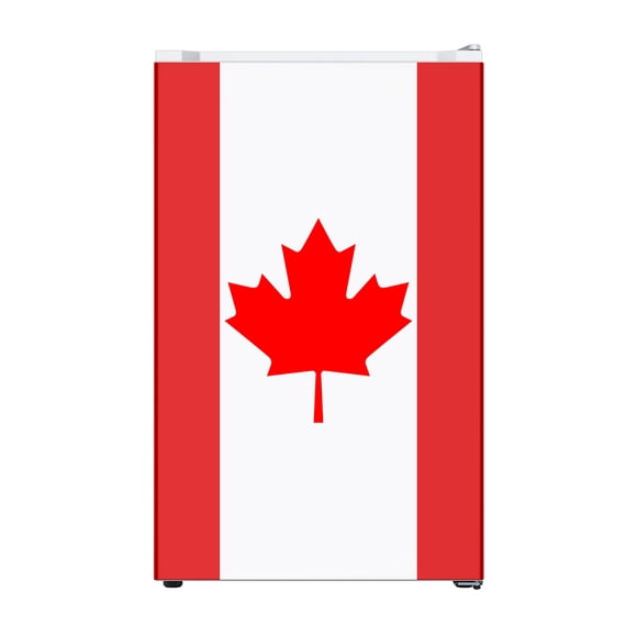 Danby 4.3 Cu. Ft. Compact Mini Fridge, ENERGY STAR®, Single Door Small Refrigerator with Adjustable Shelves, Reversible Door & Can Storage – Canadian Flag Design
