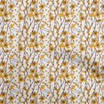 thumbnail image 1 of oneOone Polyester Spandex Yellow Fabric Kids Floral Sewing Craft Projects Fabric Prints By Yard 56 Inch Wide, 1 of 4