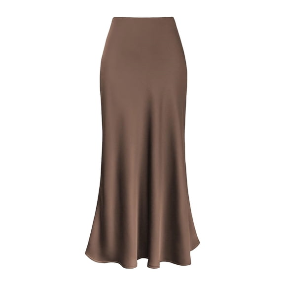 Wijhcboe 2025 Womens High Waist Skirt Short Skirt Solid Satin Dress Zipper Leather Skirt plus Size Elegant Skirt Lace Skirt Side Skirts Swim Skirts for Women