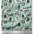 thumbnail image 1 of Soimoi Poly Georgette Fabric Rocket,Planet & Astronaut Animal Print Fabric by Yard 42 Inch Wide, 1 of 3