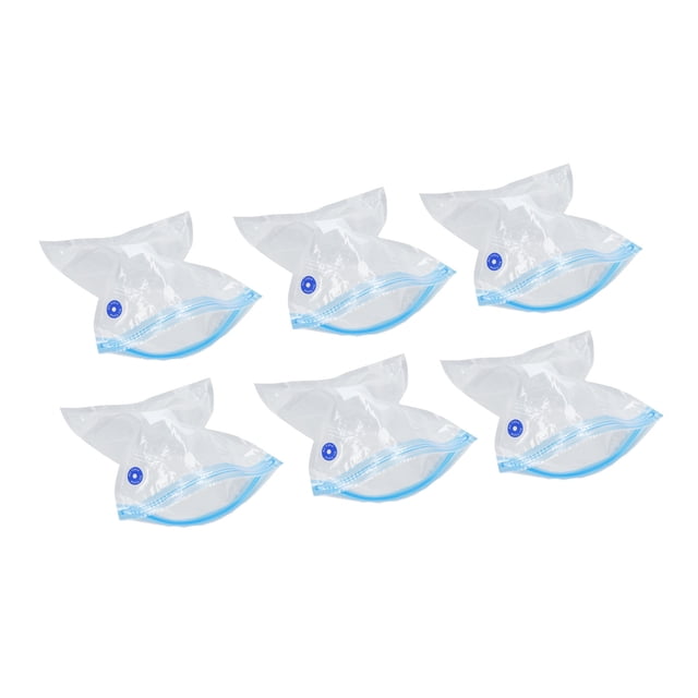 Sac Réutilisable pour Scelleuse sous Vide, 6 Pcs Sac de Rangement Alimentaire sous Vide, Matériau PA PE Scellement Gain de Place Transparent Réutilisable sous Vide