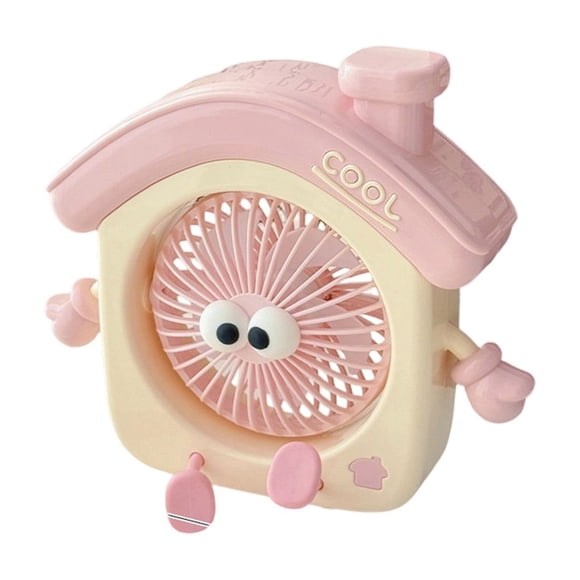 Portable Fan USB Rechargeable Cute House Mini Fan Portable Cooling Fan for Travel Outdoor