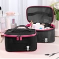 thumbnail image 4 of Open Lid Cosmetic Bag Travel Large Capacity Makeup Pouch | Breathable Mesh Toiletry Organizer | Ladies Travel Storage Case for Cosmetics, Toiletries, and Personal Care Items At Home or on The Go, 4 of 6