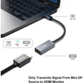 thumbnail image 2 of Mini DisplayPort vers HDMI, BENFEI Adaptateur DP vers HDMI 4K@60Hz Mini (compatible Thunderbolt) avec MacBook AirPro, Surface ProPro, Moniteur, Projecteur, 2 of 5