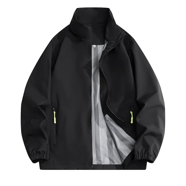 Imperméable pour Femme, Coupe-Vent pour Tenues de Randonnée, Manteau Décontracté d'Extérieur à Manches Longues