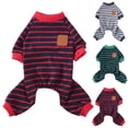 thumbnail image 4 of SIfdSeng Dog Shirts for Medium Dogs Boy Funny Four Seasons Pet Clothes Warm Pajamas Cotton Soft and Comfortable Simple Striped Colorblocking Design Dog Clothes Medium Sized Dog Pet Clothes for Cats, 4 of 8