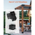 thumbnail image 2 of VEVOR 6x6 Inch Pergola Bracket Kit Inner 5.5x5.5 3-Way Brackets 4 Pcs with 4 Bases, 2 of 9