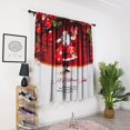 thumbnail image 3 of Bathroom Window Curtain, Decoration Curtain, Polyester Home 140x130cm for Party Dress up Red, 3 of 8