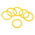 thumbnail image 1 of Unique Bargains 2' OD 1.6' ID Loose Leaf Rings Binder Ring Plastic O Rings for Book Scrapbook, Yellow 50 Pack, 1 of 6