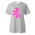 thumbnail image 4 of TSADFHJI T-Shirt Surdimensionné Femme Vert T-Shirt Imprimé à Manches Courtes Col Rond Haut Blouse TG Gris, 4 of 5