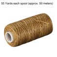 thumbnail image 2 of Unique Bargains Golden Brown Polyester Waxed Leather Sewing Thread, 55 Yards, 2 of 6