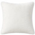 thumbnail image 1 of Mainstays Decorative Cushion, Solid Faux Fur, 20x20 in, White 2-Pack, 1 of 5