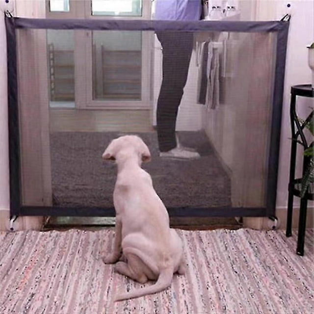 Barrière Magique pour Chiens Barrière d'Escalier Rétractable Barrière pour Bébé Barrière de Sécurité pour Animaux Filet d'Isolement pour Animaux Grande et Grand Barrière Rétractable pour Animaux pour Séparer Bébé et Animaux
