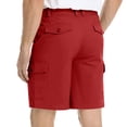 thumbnail image 4 of hotojiny Shorts Cargo pour Hommes Grande Taille Coupe Classique à Enfiler Jambe Droite Short Pantalon Décontracté Performance Travail Randonnée Shorts, 4 of 6