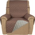 thumbnail image 1 of 2024 Reversible Quilted Sofa Cover  Water Resistant Slipcover Furniture Protector  Washable Couch Cover with Non Slip Foam and Elastic Straps for Kids  Dogs  Pets (Small  Pink/Beige), 1 of 7